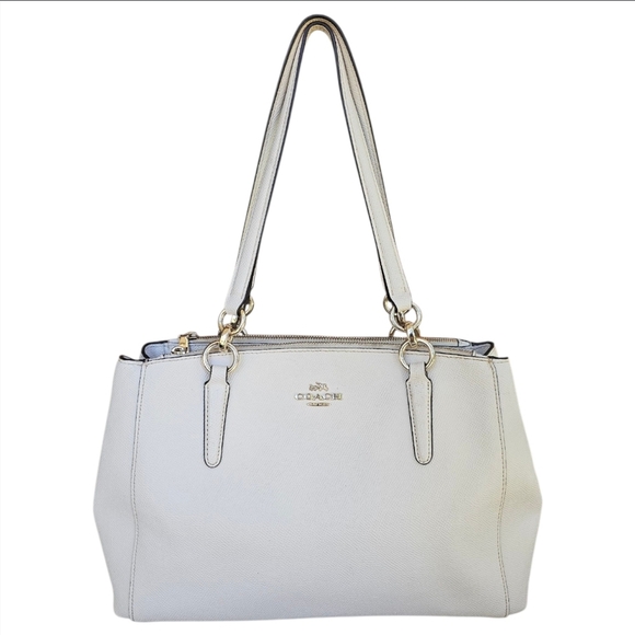 Coach Christie Carryall In Crossgrain Leather F57520 - Picture 1 of 13